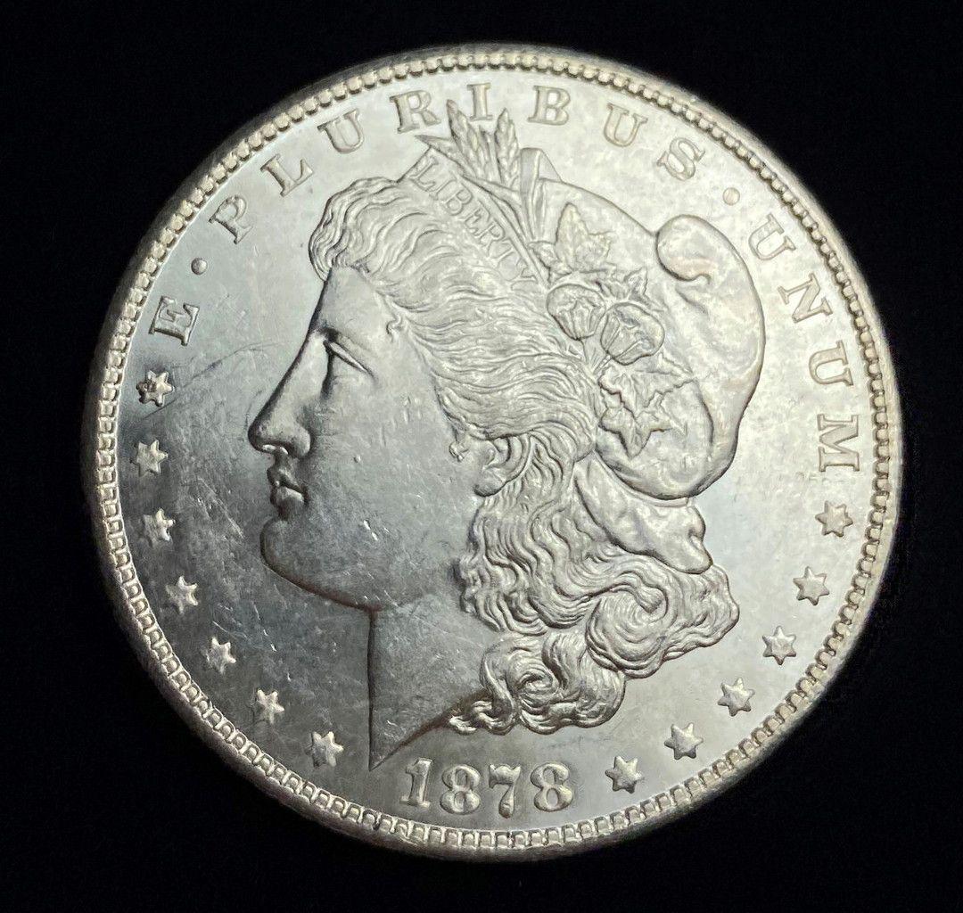 1878-S MORGAN SILVER DOLLAR MS63 (1 of 9)