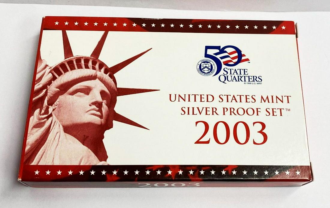 UNITED STATES MINT PROOF SILVER SET 2003 OGP (1 of 5)