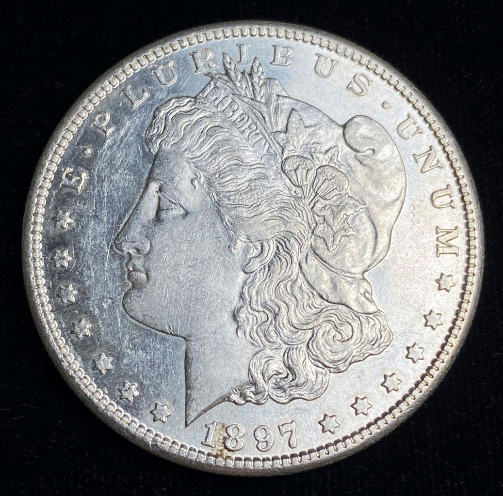 1897-S Morgan Silver Dollar MS64 (1 of 4)