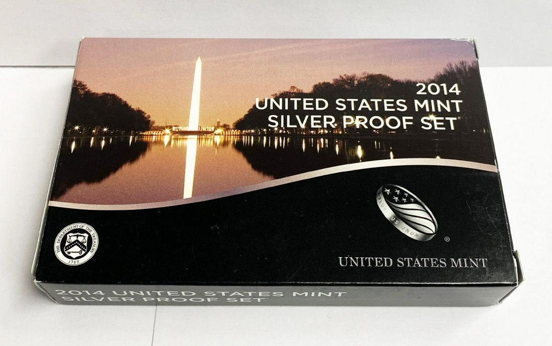 UNITED STATES MINT PROOF SILVER SET 2014 OGP (1 of 5)