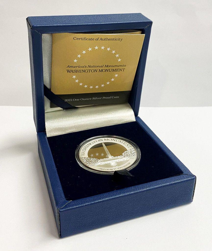 2015 NIUE $2 WASHINGTON MONUMENT SILVER PROOF COIN OGP (1 of 5)