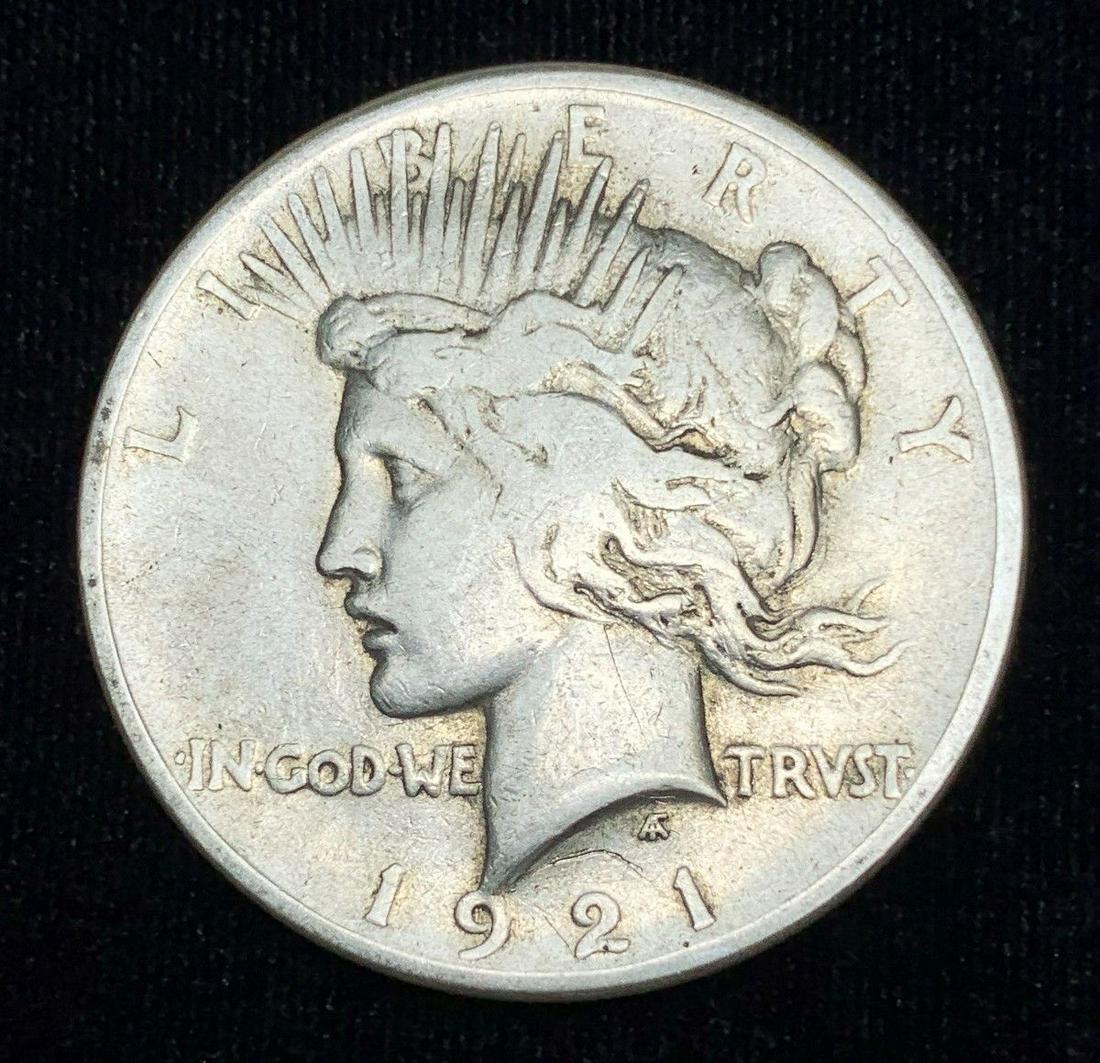 KEY DATE 1921 PEACE SILVER DOLLAR (1 of 2)
