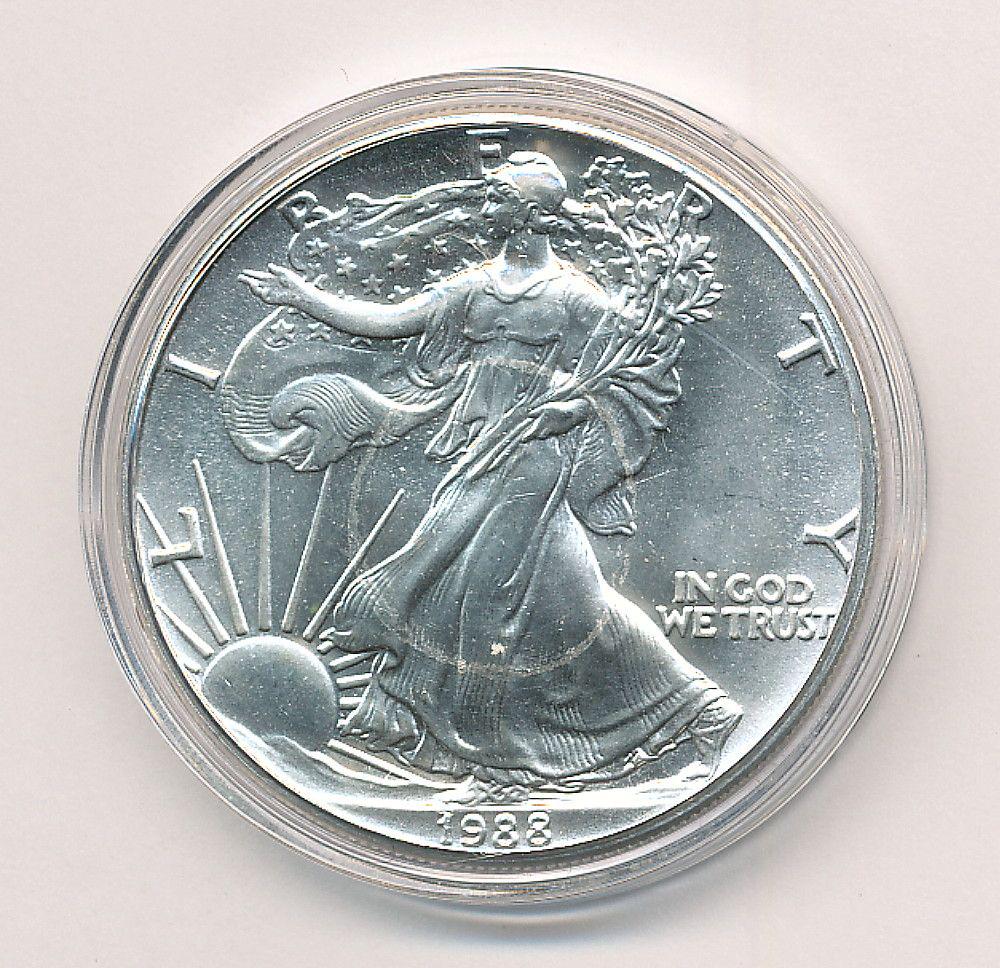 1988 AMERICAN SILVER EAGLE MS68 (1 of 2)