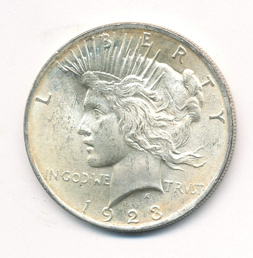 1923 PEACE SILVER DOLLAR MS63 (1 of 2)