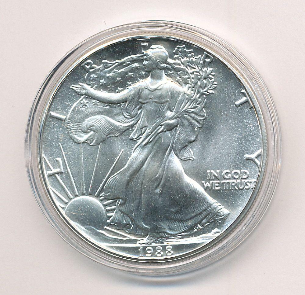1988 AMERICAN SILVER EAGLE MS68 (1 of 2)