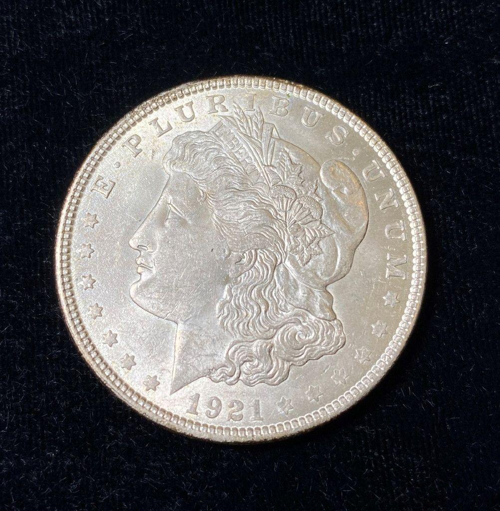1921 MORGAN SILVER DOLLAR MS63 (1 of 4)