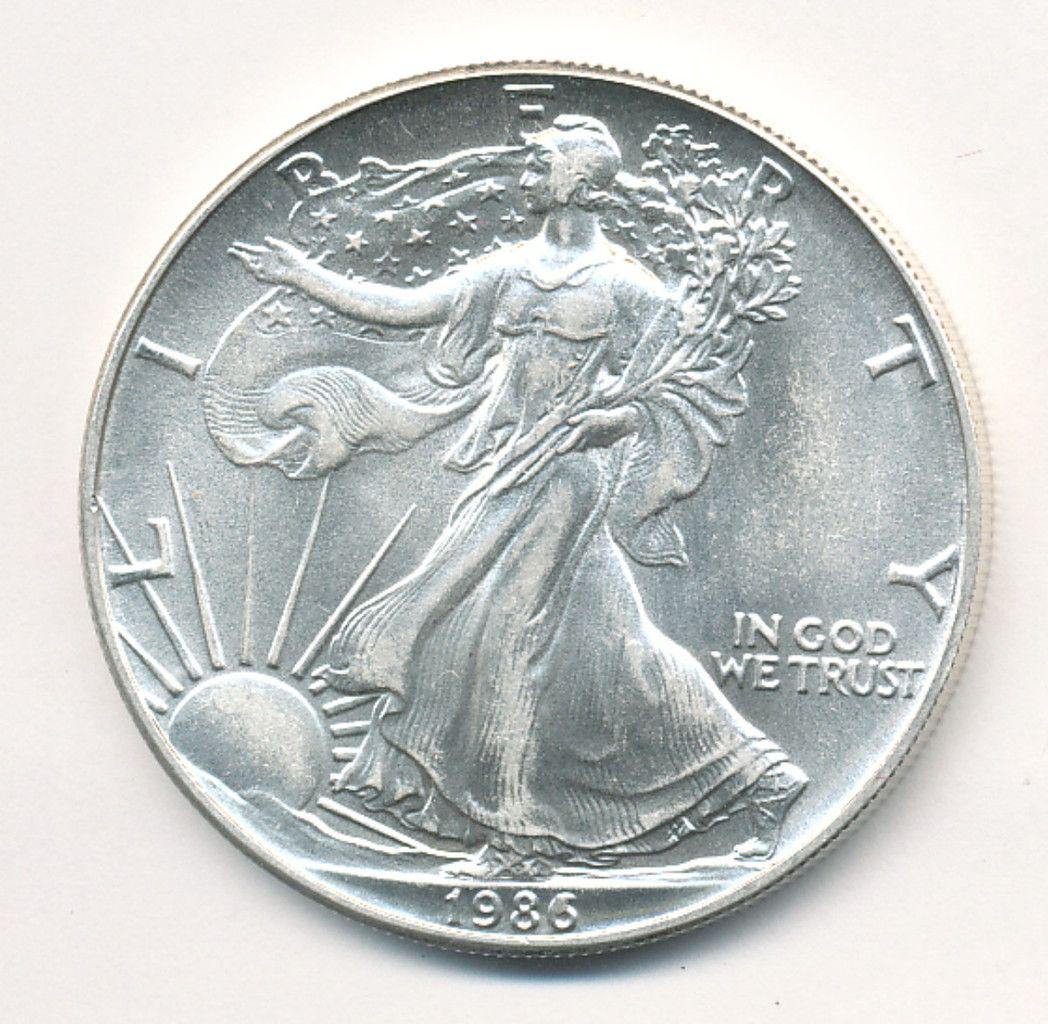 1986 (1) OZ AMERICAN SILVER EAGLE (1 of 2)