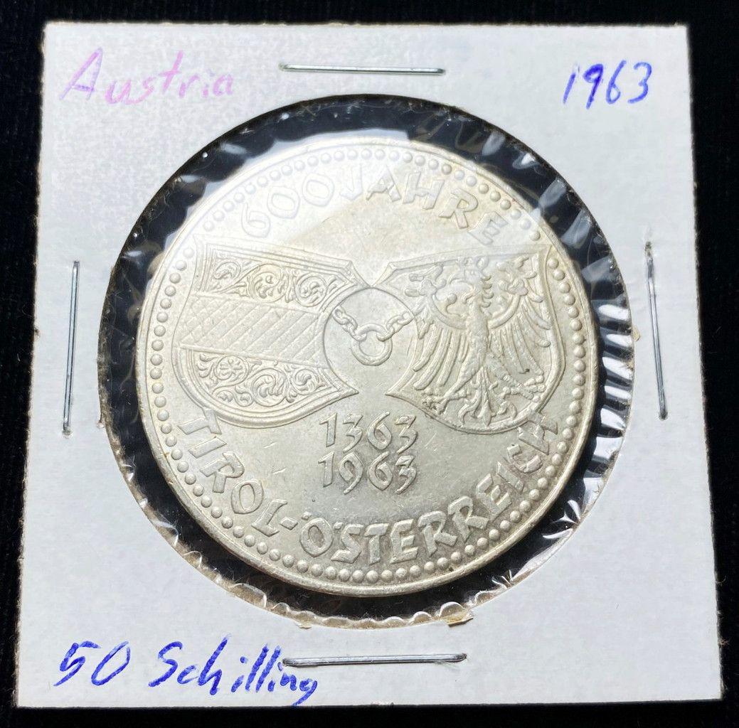 1963  Austria Silver Coin 50 Shillings (1 of 2)