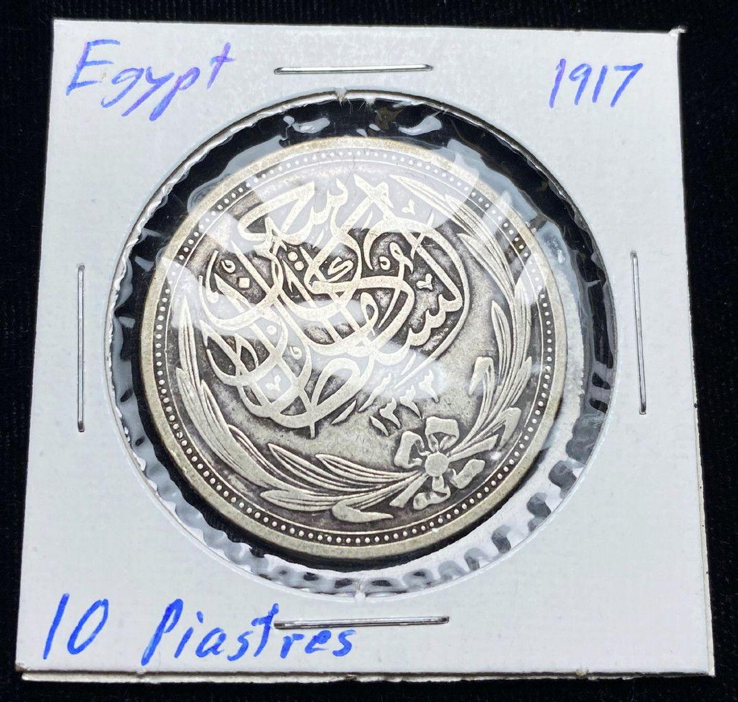 1917 Egypt Silver Coin 10 Piastres (1 of 2)