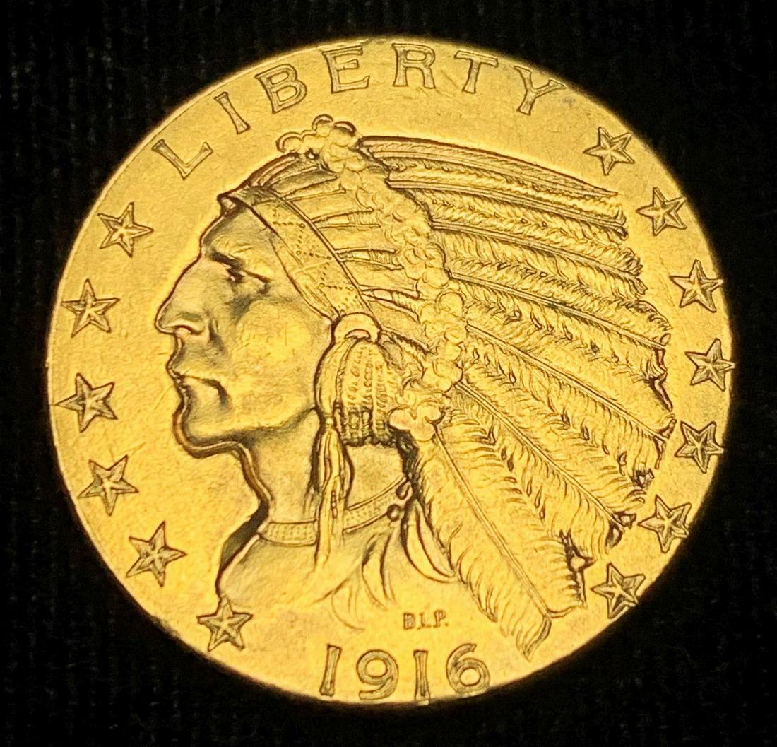 1916-S $5 Indian Gold AU58 (1 of 2)