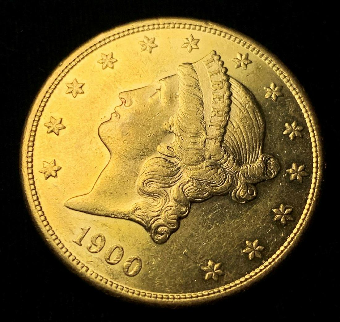 1900-S Proof Like $20 Liberty Gold MS63 PL (1 of 8)