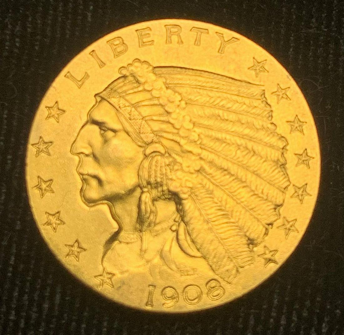 1908 $2.5 Indian Gold MS63 (1 of 2)