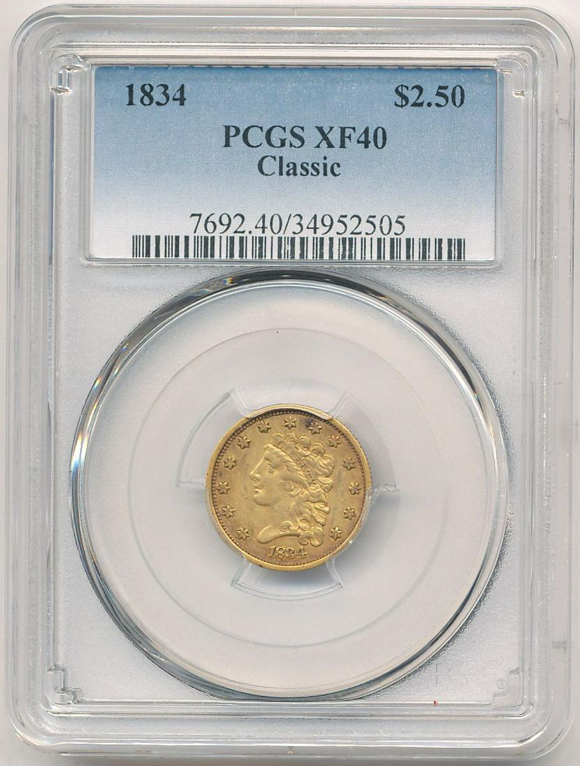 Very Rare First Year 1834 $2.5 Liberty Gold Classic (1 of 2)