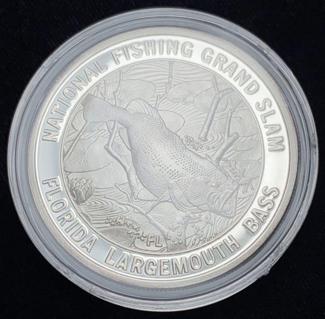 1 Oz Silver Florida Largemouth Bass Proof 69 (1 of 6)