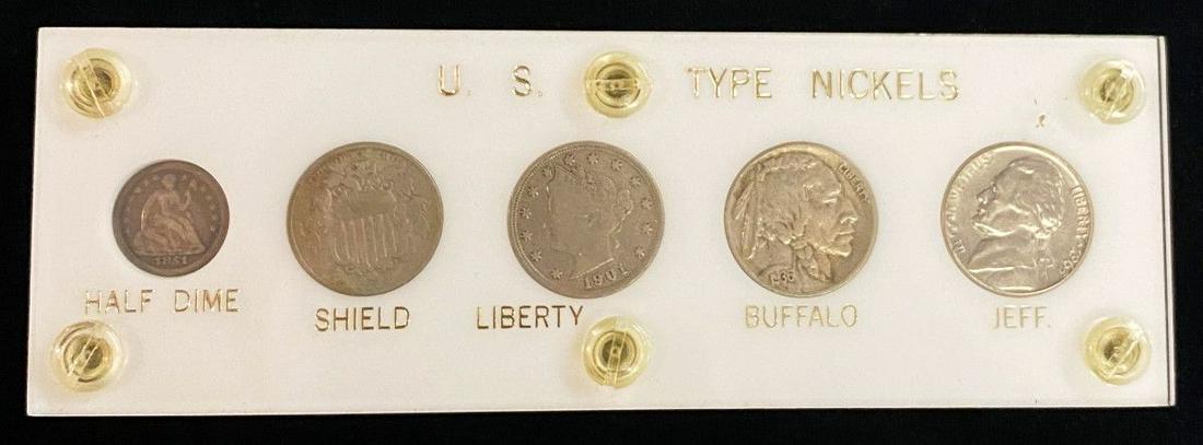 United States Type Set Nickels Complete (5) Coins (1 of 6)