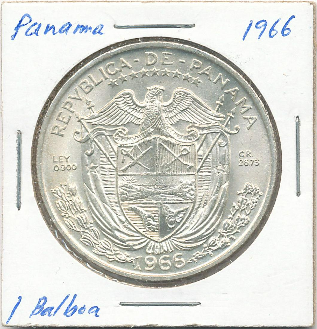 Panama 1 Balboa 1966 90% Silver (1 of 2)