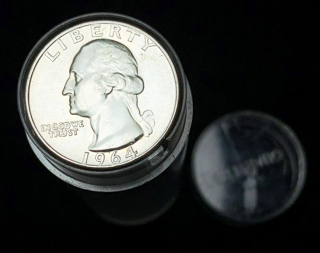 MINT CONDITION 1964-D 25C ROLL (40 COINS) (1 of 4)