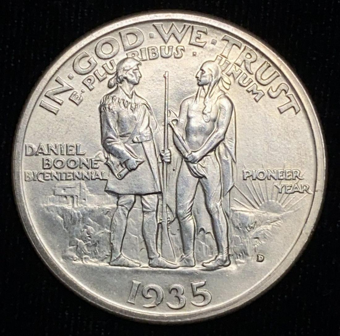 1934-38 Daniel Boone 50C Commemorative MS64: Winner shall receive the exact coin shown here.