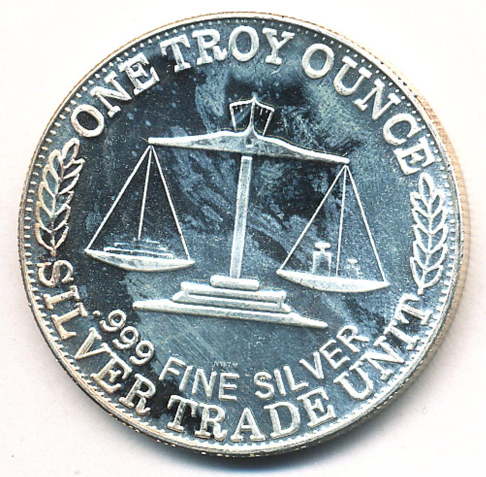Silver Trade Unit .999 1 OZ Fine Silver Round (1 of 2)