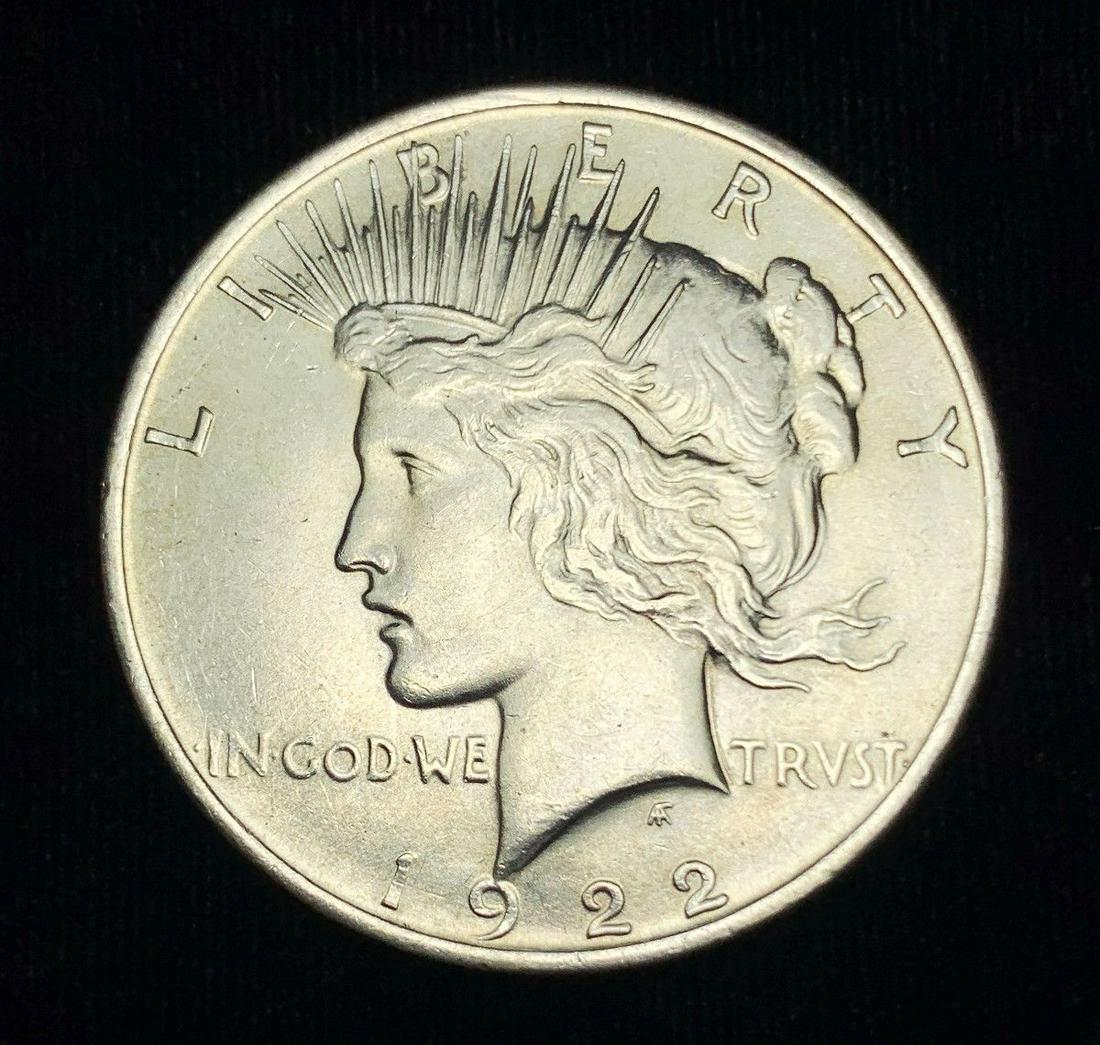 1922 PEACE SILVER DOLLAR MS63 (1 of 2)