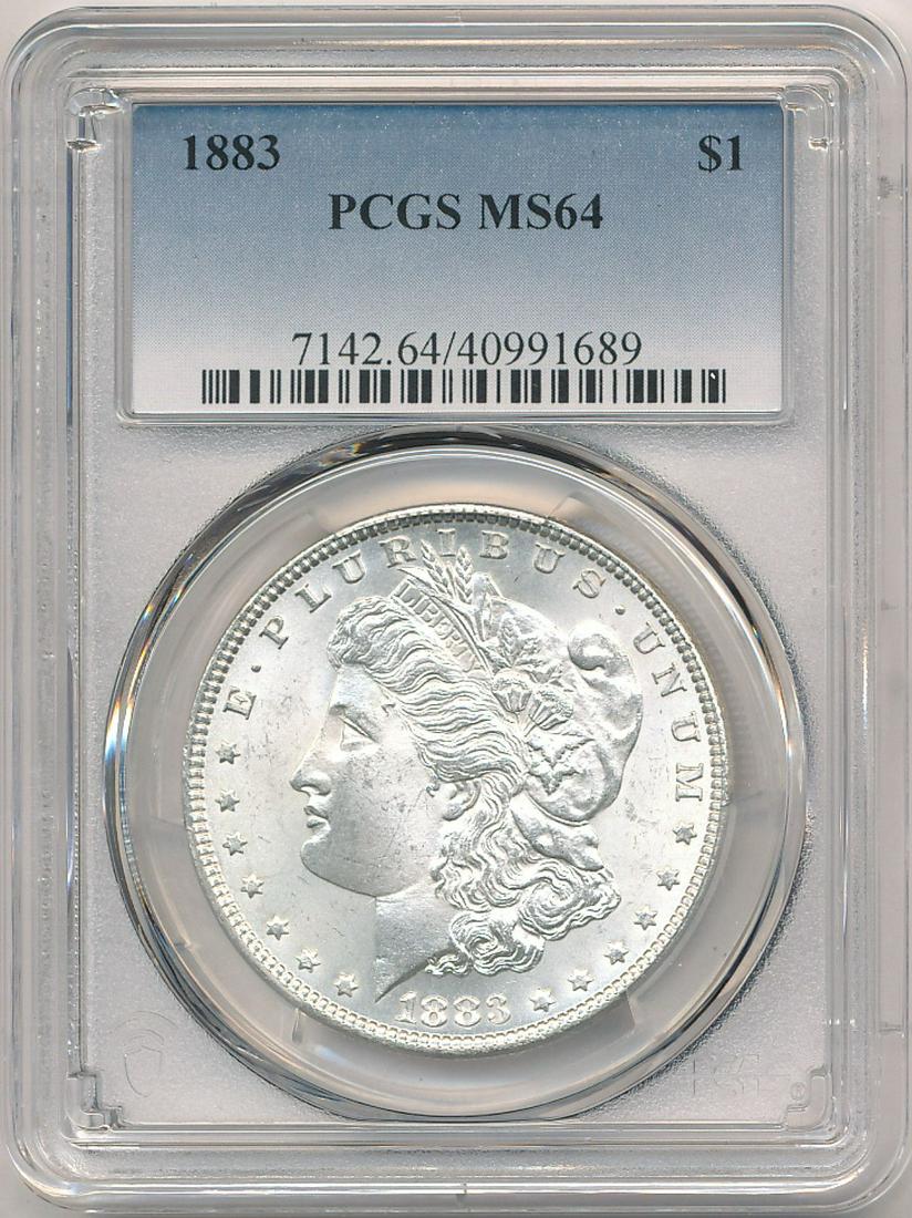 1883 Morgan Silver Dollar PCGS MS64 (1 of 2)