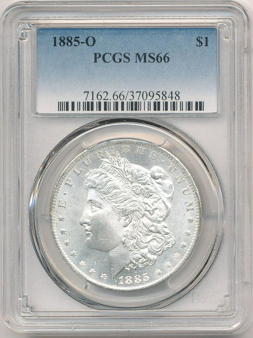 1885-O Morgan Silver Dollar PCGS MS66 (1 of 2)