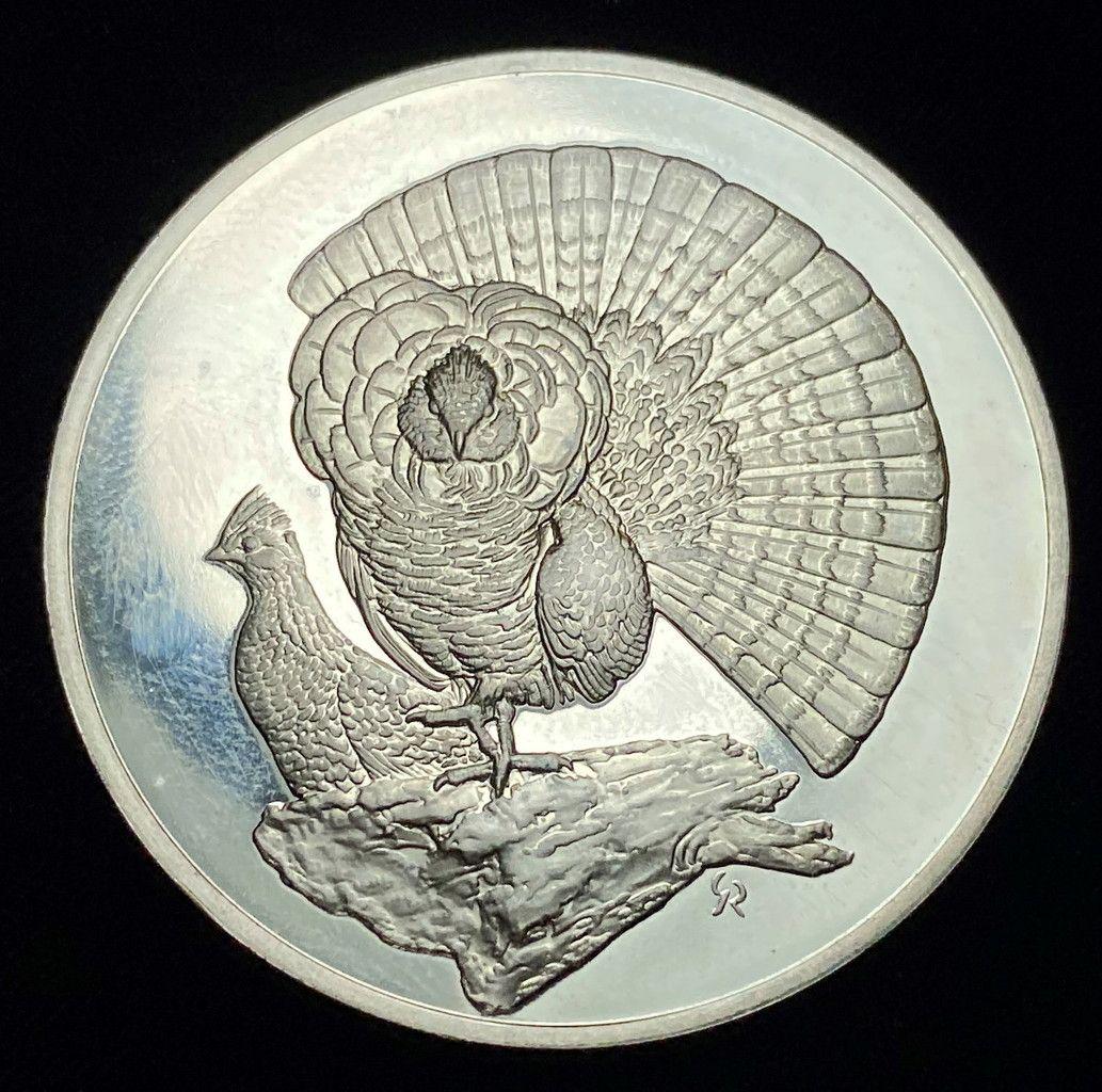 Vintage 1971 RuffedGrouse Franklin Mint Sterling Silver (1 of 5)