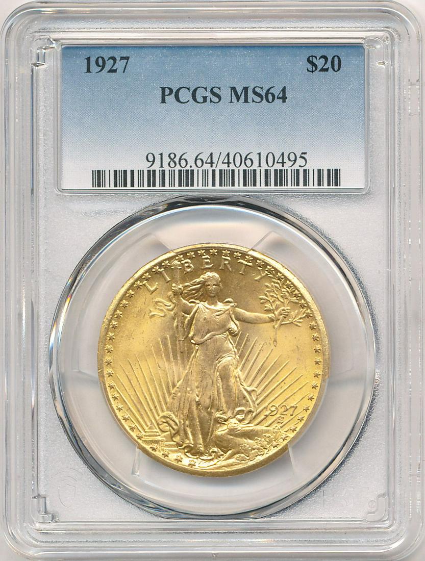 1927 $20 Gold St.Gaudens PCGS MS64 (1 of 2)