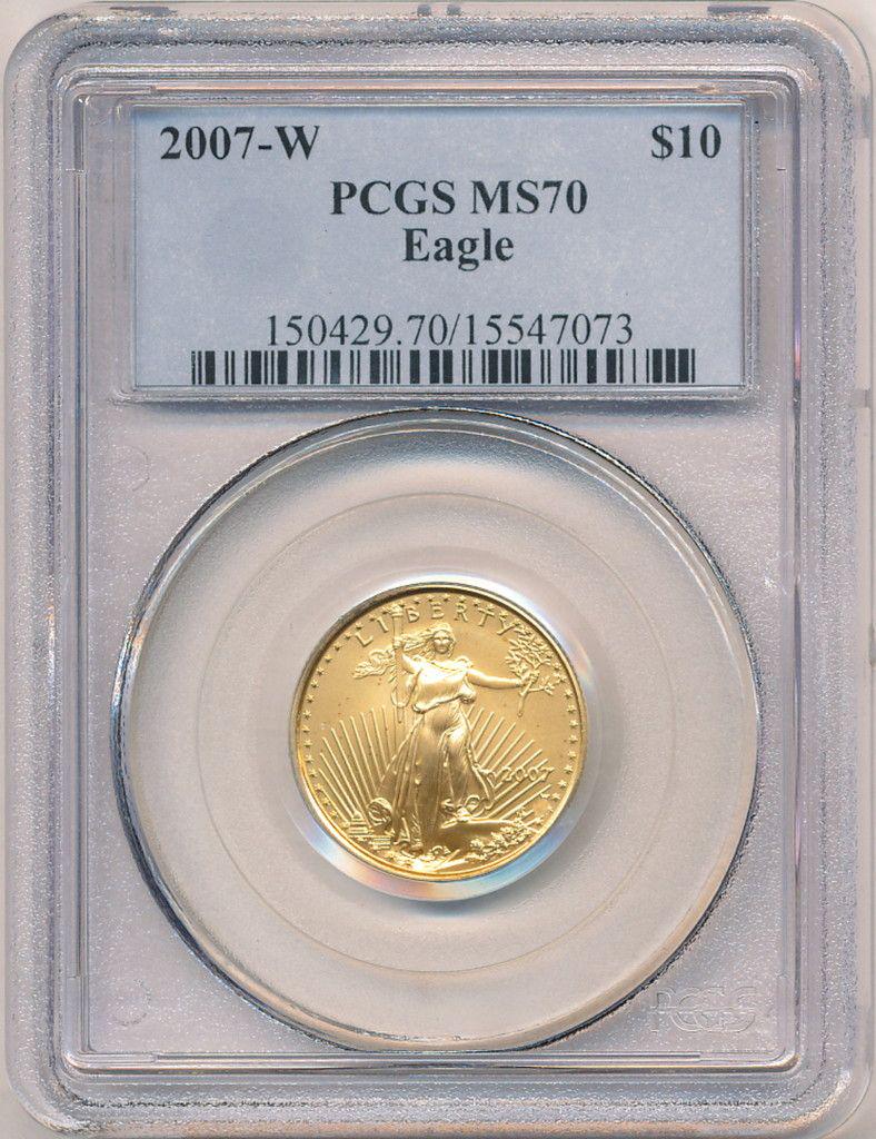 2007-W $10 American Gold Eagle MS70 (1 of 2)