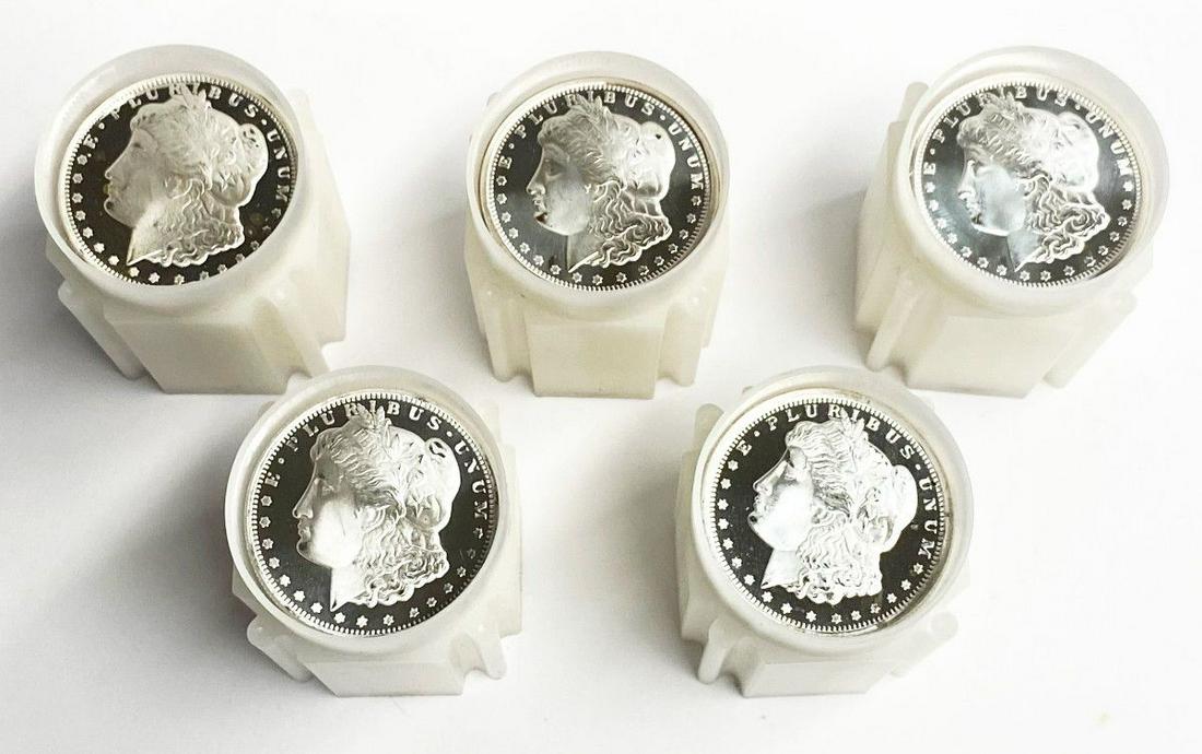 (100) 1/2 Ounce Silver Rounds (1 of 10)