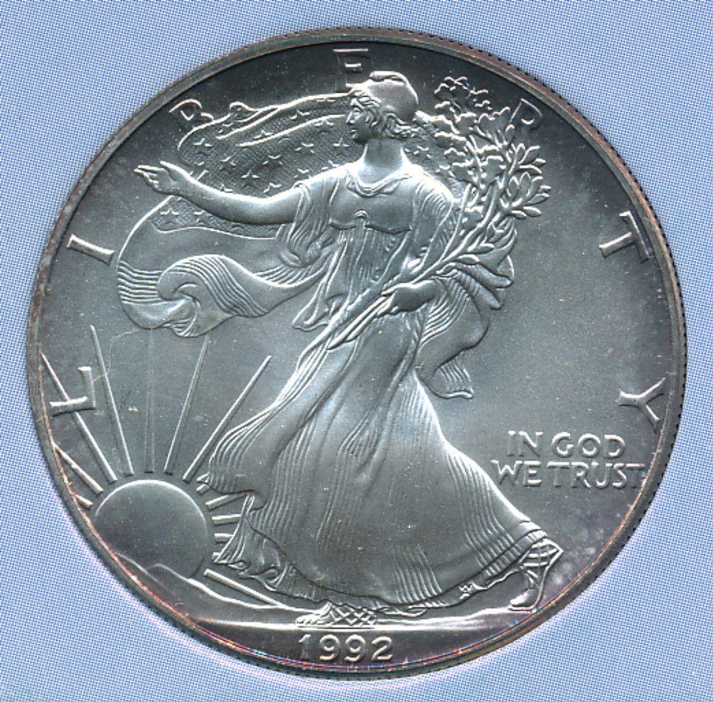 1992 American Silver Eagle MS69 (1 of 3)