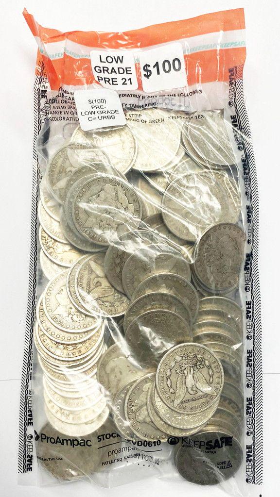 (100) Morgan Silver Dollars 1878-1905 Low Grade (1 of 6)