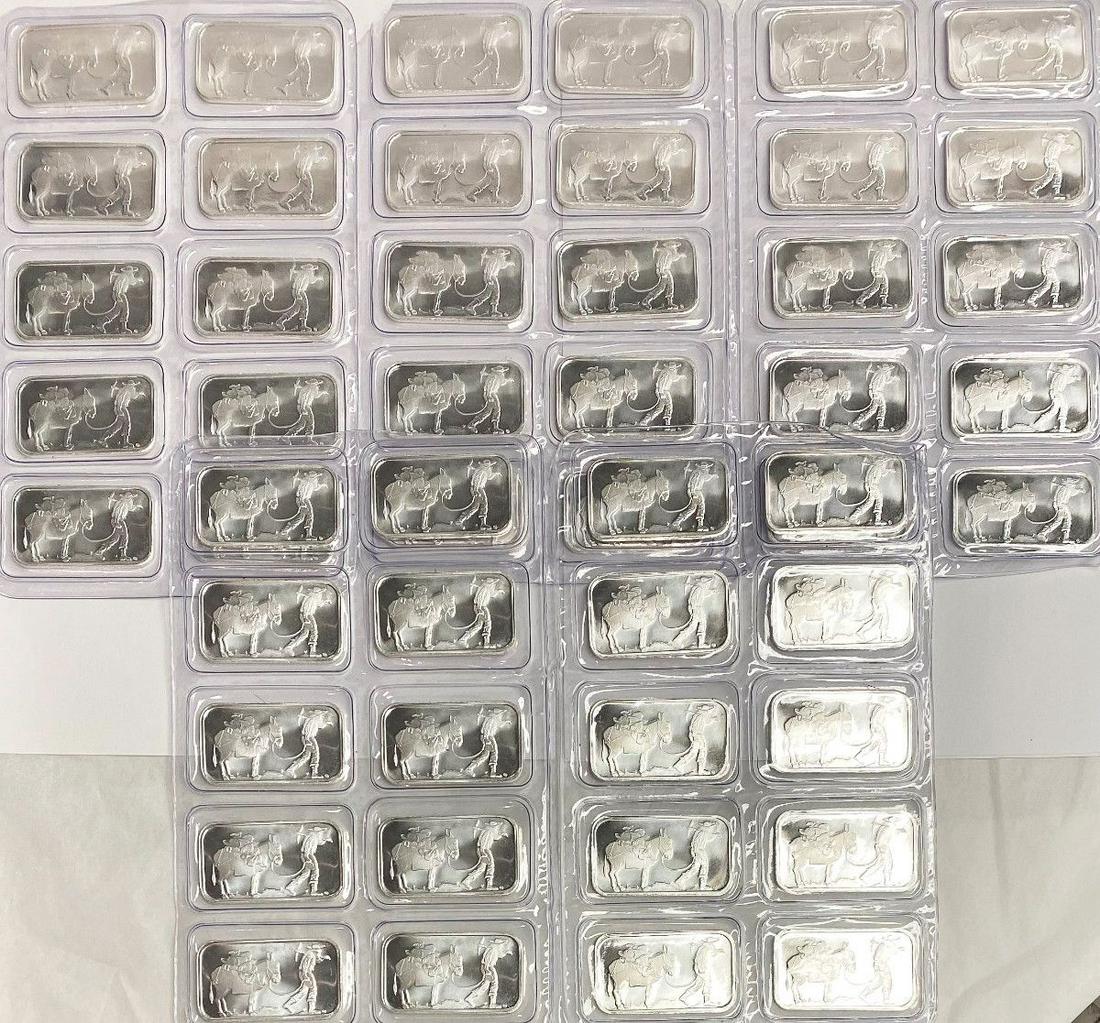 (50) 1 oz Silver Bars Silvertowne (1 of 6)