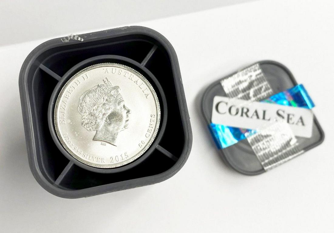 (25) .999 Fine Silver 2014 Australia Coral Sea Rounds: Winner shall receive the exact (25) coins shown here.