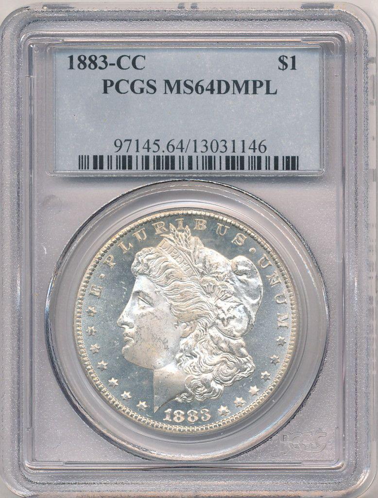 1883-CC Carson City Morgan Silver Dollar PCGS MS64DMPL: Winner shall receive the exact coin shown here.