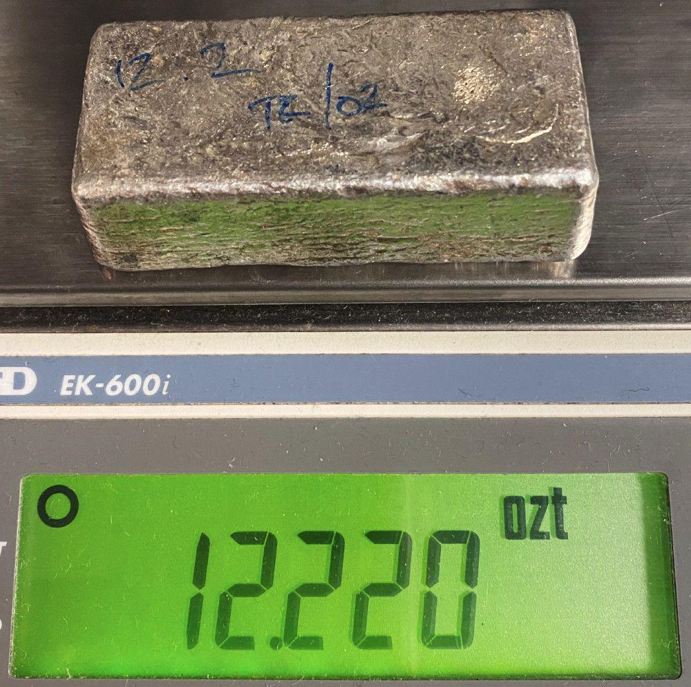 98.82% Fine Silver Vintage Unknown Mine Bar 1954: 98.82% Fine Silver, Vintage Mine Bar (unknown mine 1954) 9.76oz.We have sent a sample bar from this group shown here in for testing and the results are in! Dillon Gage refinery has issued a report cer