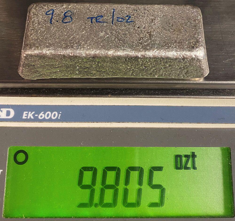 98.82% Fine Silver Vintage Unknown Mine Bar 1954 9.80oz: 98.82% Fine Silver, Vintage Mine Bar (unknown mine 1954) 9.76oz.We have sent a sample bar from this group shown here in for testing and the results are in! Dillon Gage refinery has issued a report cer