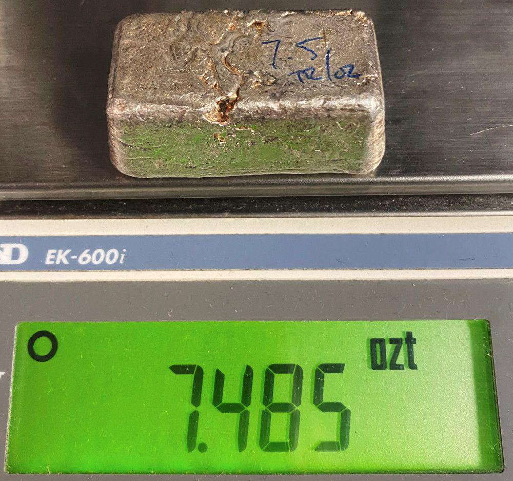 98.82% Fine Silver Vintage Unknown Mine Bar 1954 7.48oz: 98.82% Fine Silver, Vintage Mine Bar (unknown mine 1954) 9.76oz.We have sent a sample bar from this group shown here in for testing and the results are in! Dillon Gage refinery has issued a report cer