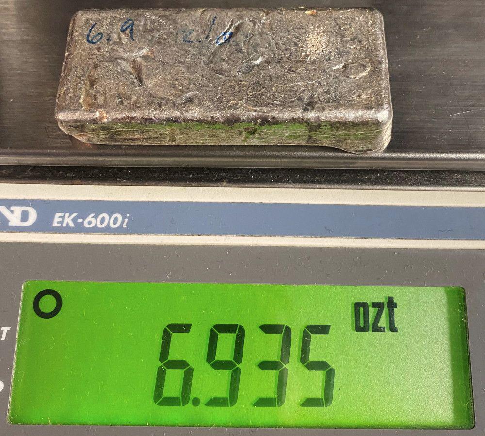 98.82% Fine Silver Vintage Unknown Mine Bar 1954 6.93oz: 98.82% Fine Silver, Vintage Mine Bar (unknown mine 1954) 9.76oz.We have sent a sample bar from this group shown here in for testing and the results are in! Dillon Gage refinery has issued a report cer