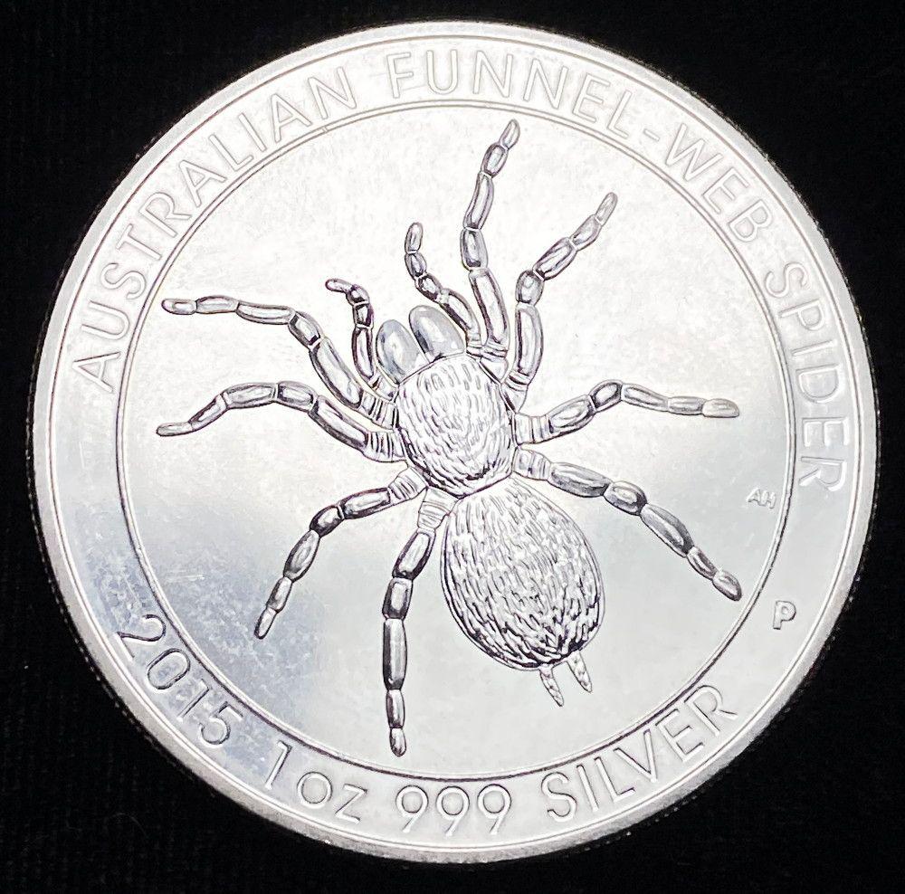 2015 Australian Funnel-Web Spider .999 Silver 1 Ounce: Winner shall receive a coin precisely resembling the coin shown here.