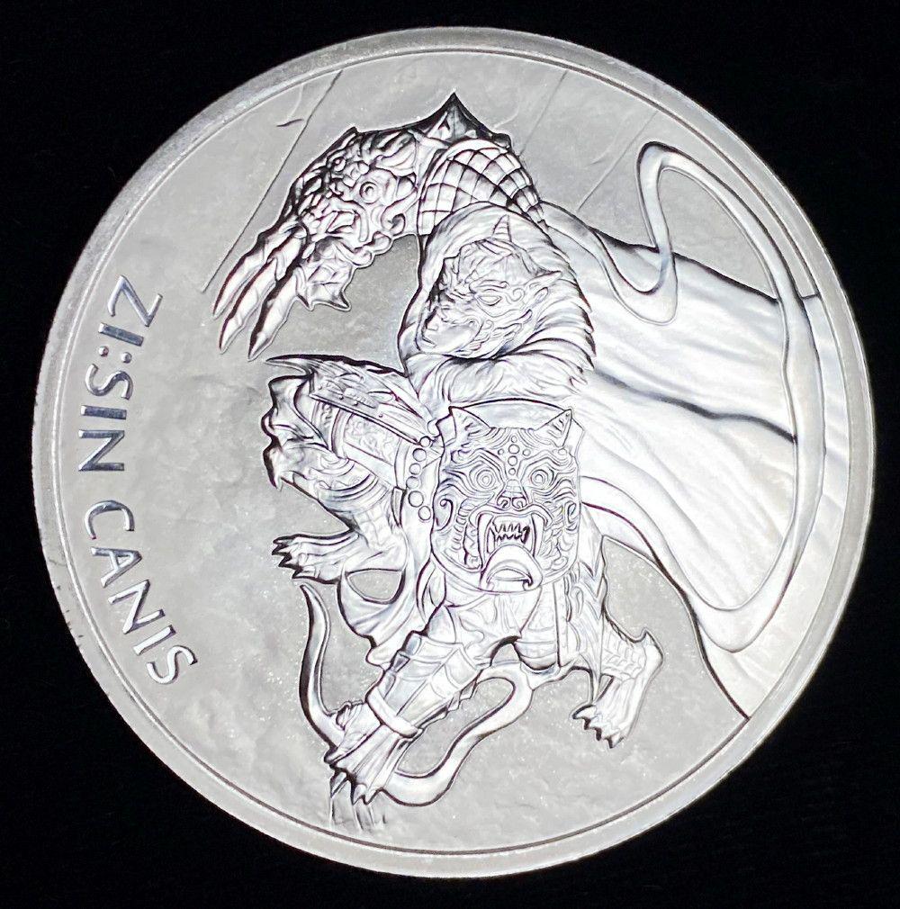 2018 South Korea ZI:SIN CANIS .999 Silver 1 Ounce: Winner shall receive the exact coin shown here.