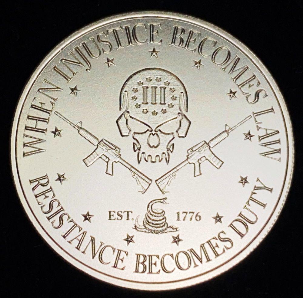 Intaglio Mint 1 Oz. Silver Round Deuce Four Skull: Winner shall receive the exact item shown here.