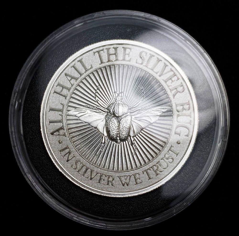 Intaglio Mint The Goliath Beetle 2 Oz. Silver: Winner shall receive the exact coin shown here.