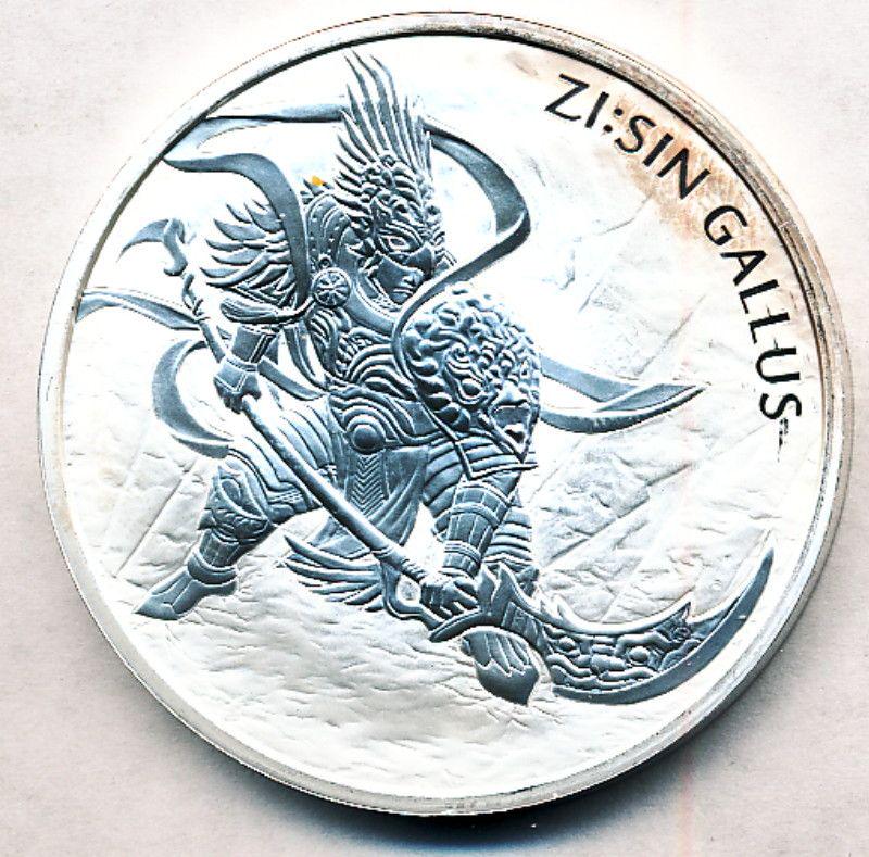 2017 Republic of Korea ZI:Gallus 1 Clay Silver 1oz Coin: Winner shall receive the exact coin shown here.