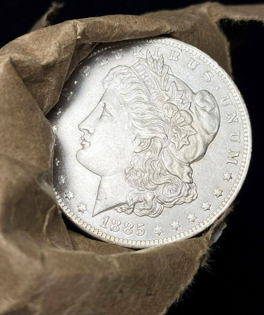 Roll (20) From Unearthed Hoard 1885-O Morgan: Winner will receive 1 Original Roll (20-coins) of these amazing Unearthed Morgans. I have to say, this lot is one of the most well-preserved treasure troves of BU Morgan Silver Dollars that I have see