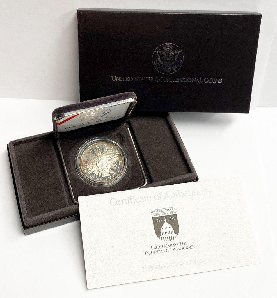 1989 US Congressional Commemorative Proof Silver Dollar (1 of 8)