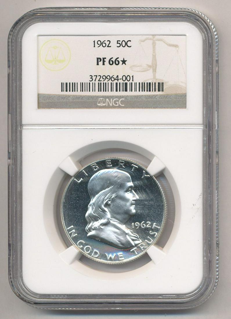 1962 Proof Franklin Silver Half Dollar NGC PF66* (1 of 2)
