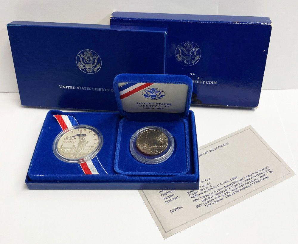 1986 Liberty Commemorative Proof Silver Coin Set (1 of 7)