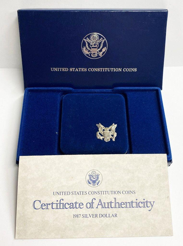 1987 Commemorative Constitution Silver Dollar In OGP (1 of 7)