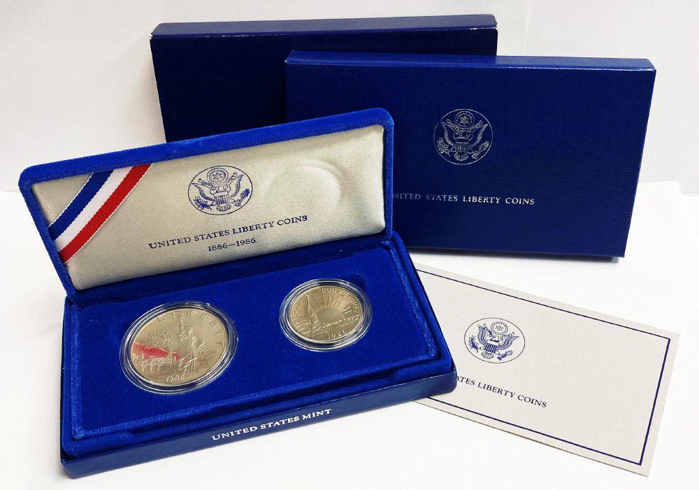 1986 Liberty Commemorative Proof Silver Coin Set (1 of 7)